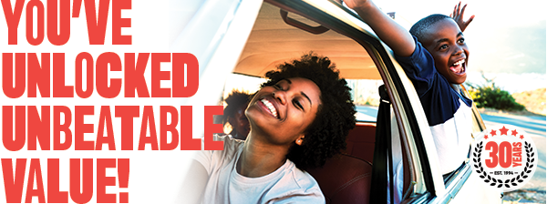 YOU'VE UNLOCKED UNBEATABLE VALUE!